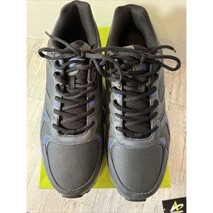 Athletech Mens Shoes Brand New Size 12 Charcoal & Blue From KMart “ATH SHAKE”